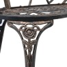 Banc de bistrot 100 cm Bronze Aluminium coulé 