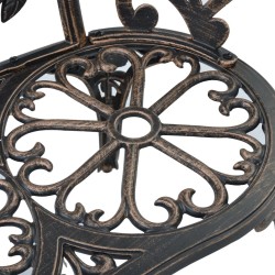 Banc de bistrot 100 cm Bronze Aluminium coulé 