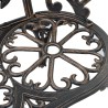 Banc de bistrot 100 cm Bronze Aluminium coulé 