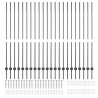 Poteaux de clôture argentés 44 pcs Gris 50 x 1.6 m Métal 
