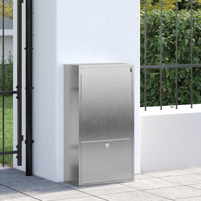 Boîte aux lettres de dépôt 44x22x82 cm Acier inoxydable 