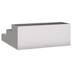 Jardinière jardin 3 niveaux 90x90x35 cm acier inoxydable 
