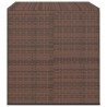 Boîte à coussins de jardin Résine tressée 100x97,5x104cm Marron 