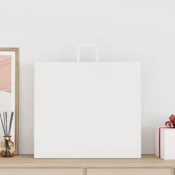 Sacs en papier 250 pcs avec poignées blanc 54x15x49 cm 
