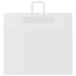 Sacs en papier 250 pcs avec poignées blanc 54x15x49 cm 