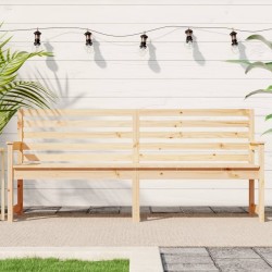 Banc de jardin 203,5x48x91,5 cm bois massif de pin 