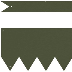 Bordures de jardin 20 pcs Vert olive 100x0.5x15 cm Plastique 