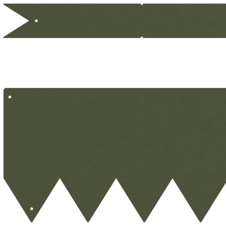 Bordures de jardin 20 pcs Vert olive 100x0.5x15 cm Plastique 