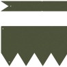 Bordures de jardin 20 pcs Vert olive 100x0.5x15 cm Plastique 