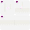 Bordures de pelouse 20 pcs Blanches 100x0,5x15 cm Plastique 