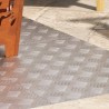 Plaques en alu à damier 4 pcs Antidérapantes 70x50 cm 