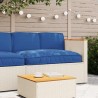 Set de coussins de palette avec oreiller 3 pcs Bleu royal 