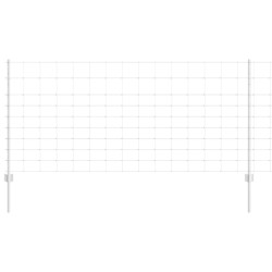 Poteaux de clôture 22 pcs U-Channel 100 cm Acier galvanisé 