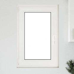 Fenêtre de sous-sol« RISOR » 60 x 100 cm oscillo-battante DIN gauche blanche 