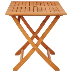 Table pliable de jardin 120x70x75 cm bois d'eucalyptus solide 
