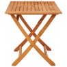 Table pliable de jardin 120x70x75 cm bois d'eucalyptus solide 