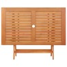 Table pliable de jardin 120x70x75 cm bois d'eucalyptus solide 