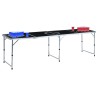 Table de bière-pong pliable avec tasses et balles 240 cm 