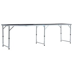 Table de bière-pong pliable avec tasses et balles 240 cm 