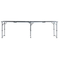 Table de bière-pong pliable avec tasses et balles 240 cm 