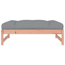 Repose-pied de jardin 120x80 cm massif de douglas 