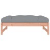 Repose-pied de jardin 120x80 cm massif de douglas 