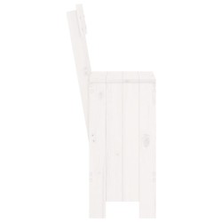 Tabourets de bar lot de 2 blanc 40x48,5x115,5cm bois massif pin 