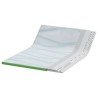 Coussins de Matelas Blanc et vert 140 x 190 cm 