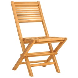 Chaises de jardin pliantes lot de 2 47x62x90cm bois massif teck 