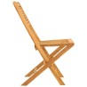 Chaises de jardin pliantes lot de 2 47x62x90cm bois massif teck 