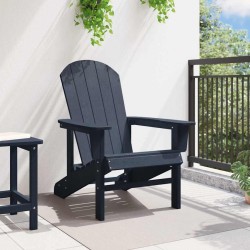 Chaise Adirondack bleu marine 74x82x91 cm HDPE 