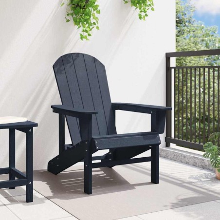 Chaise Adirondack bleu marine 74x82x91 cm HDPE 