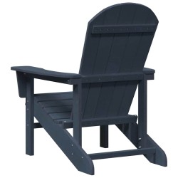 Chaise Adirondack bleu marine 74x82x91 cm HDPE 