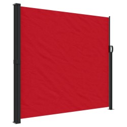Auvent latéral rétractable rouge 180x500 cm 