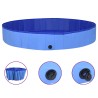 Piscine pliable pour chiens Bleu 300x40 cm PVC 