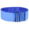 Piscine pliable pour chiens Bleu 300x40 cm PVC 