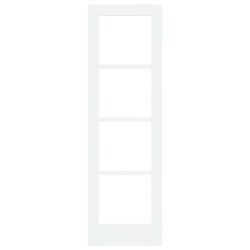 porte intérieure avec verre 'ORKDAL'blanche 61x198,5x4 cm 