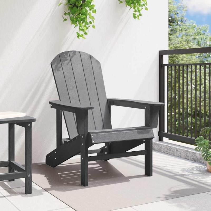 Chaise Adirondack Gris Clair 74x82x91 cm HDPE 