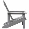 Chaise Adirondack Gris Clair 74x82x91 cm HDPE 
