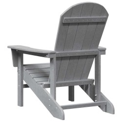 Chaise Adirondack Gris Clair 74x82x91 cm HDPE 