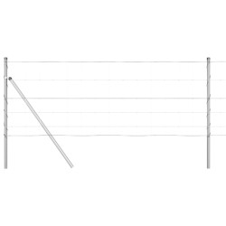 Clôture de champ 0,8 x 25 m en acier galvanisé 