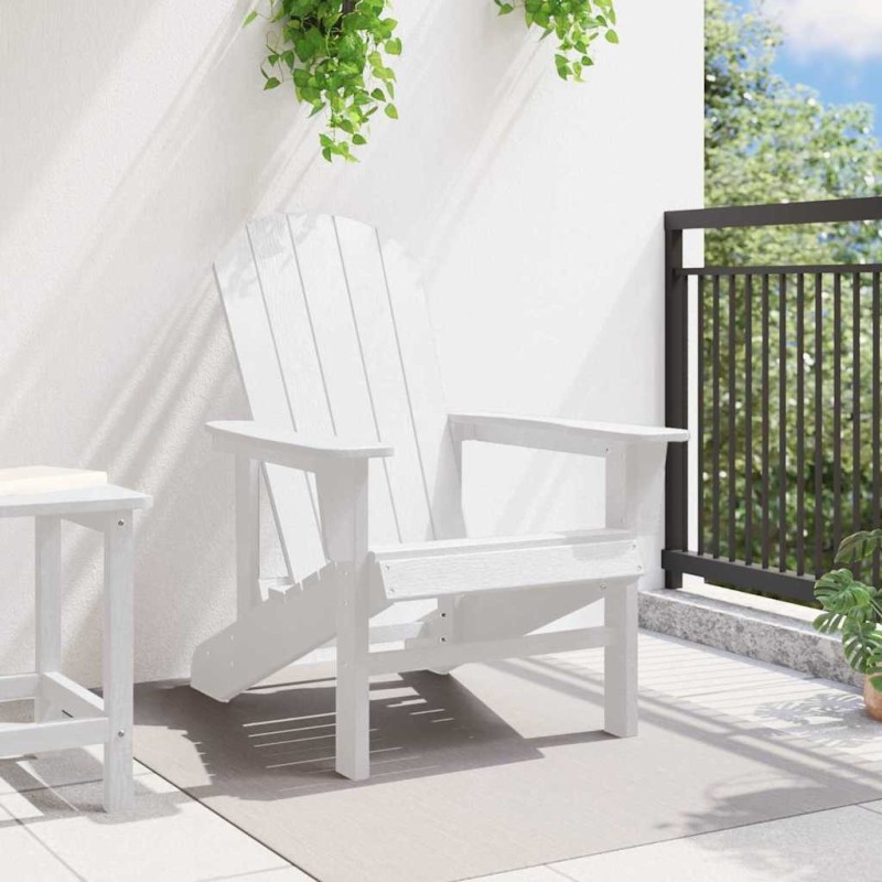 Chaise Adirondack Blanche 74x82x91 cm HDPE 
