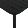 Table de jardin anthracite 80x80x71 cm acier 