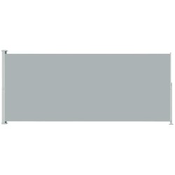 Auvent latéral rétractable de patio 200x500 cm Gris 