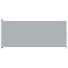 Auvent latéral rétractable de patio 200x500 cm Gris 