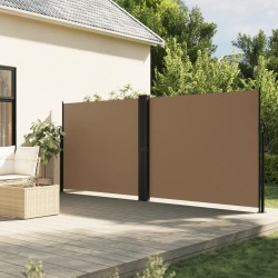 Auvent latéral rétractable taupe 180x1000 cm 