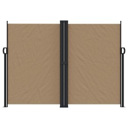 Auvent latéral rétractable taupe 180x1000 cm 