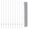 Clôture grillage avec 20 poteaux en U Argent 1,6x10 m Acier 