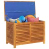 Boîte de rangement de jardin persiennes 90x50x56 cm bois acacia 