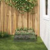 jardinière de jardin 3 niveaux 90x90x35 cm olive acier 